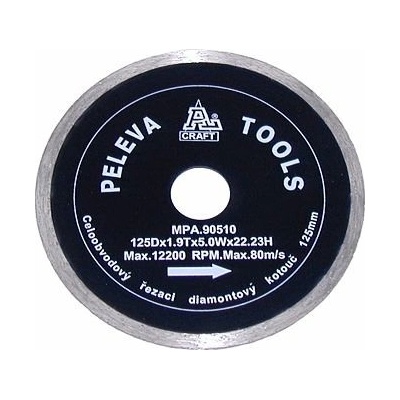 Peleva Diamantový kotúč celoobvodový 125 mm 08732