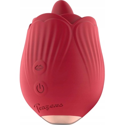 Teazers Rose Vibrator Licking and Vibrating