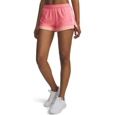Dámske kraťasy Under Armour Tech Play Up 3in Colorblock-PNK