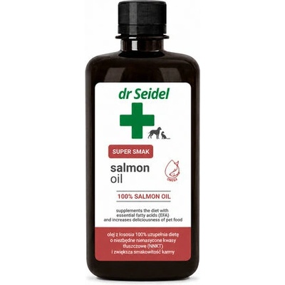 cobbys pet Dr Seidel 100% Salmon Oil 250ml lososový olej pre psa a mačku na srsť a apetít