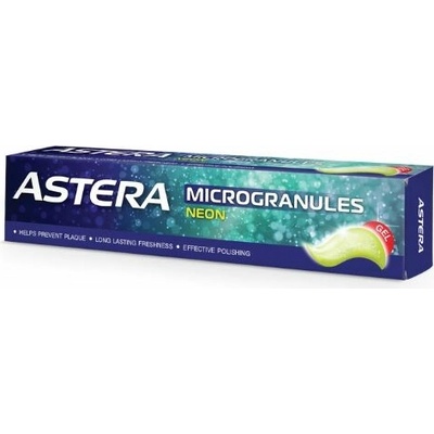 Gelová zubní pasta s mikrogranulemi Neon Astera 75ml