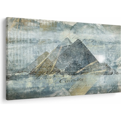 Obraz - Pyramídy v modrom filtri, jednodielne 150x100 cm