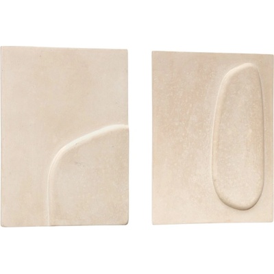 Set dvou béžových obrazů Kave Home Mirta 39x29/ 39x29 cm