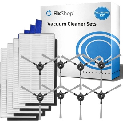 Xiaomi Robot Vacuum E5 sada náhradných dielov (4x Filter, 8x Bočná kefa)