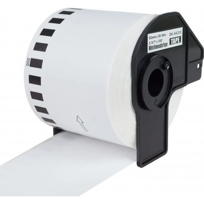 PRINTLINE kompatibilný páska s DYmO 18484 19 mm 5.5 m bílý tisk/bílý podklad RHINO polyesterová PLTD84