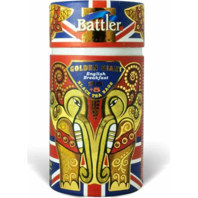 Battler Golden Giant English Breakfast cejlónsky čierny čaj 30 vrecúšok v kartónovej dóze, 60 g