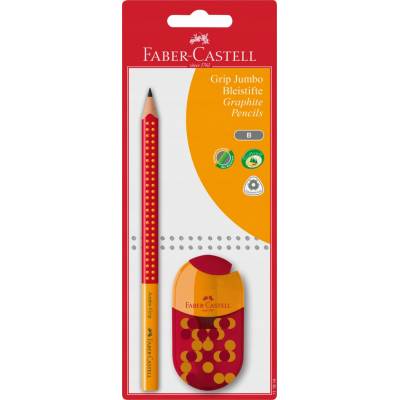 STRÚHADLO ceruzky s gumou FABER-CASTELL Grip 2001