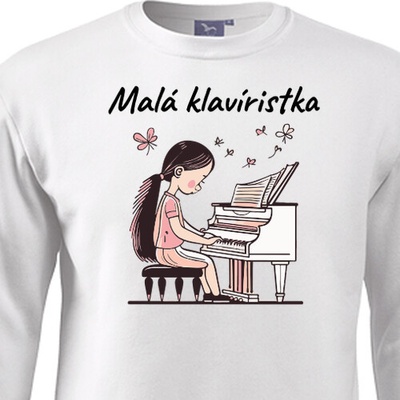 Mikina pro malou klavíristku