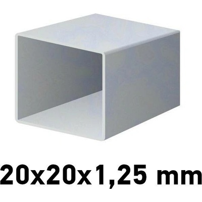 Pozinkovaný jeklový profil 20x20x1,25mm 2 m (JOKL-20x20x1.2-ZN-2)