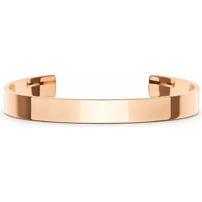 Daniel Wellington Unisex náramek růžovozlatý Line Cuff Polished L DW00401776