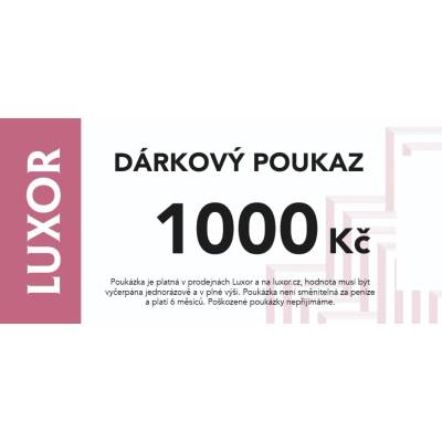 Luxor Papírový dárkový poukaz 1000 Kč