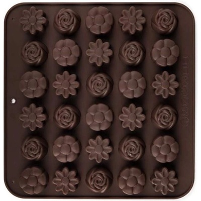 Banquet Formičky na čokoládu silikonové Culinaria Brown 21,4x20,6cm