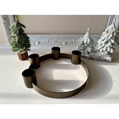 Adventní kovový svícen Ib Laursen