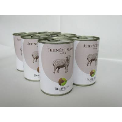 Bohemia Pet Food Jehněčí ve vlastní šťávě 6 x 400 g