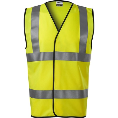 Malfini Rimeck 9V398 HV Bright Bezpečnostná vesta unisex reflexná oranžová