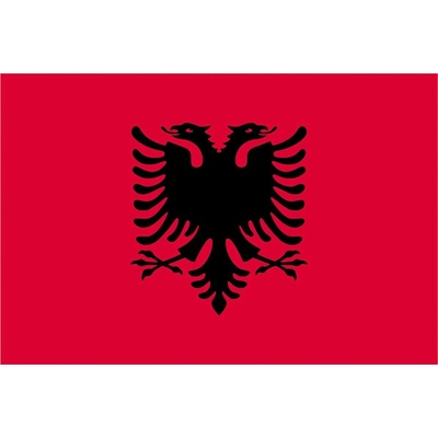 Státní vlajka Albánie tištěná venkovní Alerion