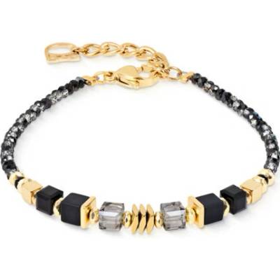 COEUR DE LION náramek GeoCUBE Wave Cube Flow gold-black 3044-30-1316