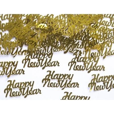 Konfety Happy New Year zlaté 3g P76