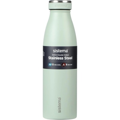 Sistema nerezová termoska Hydrate Stainless Steel 500 ml pistáciová