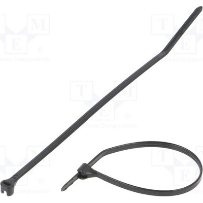 PANDUIT BT1M-M0 Stahovací pásek; L: 102mm; W: 2,4mm; černá; polyamid; 80N; Ømax: 23mm – Hledejceny.cz