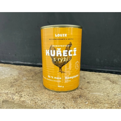 Louie Dog Kuracie s ryžou 400 g