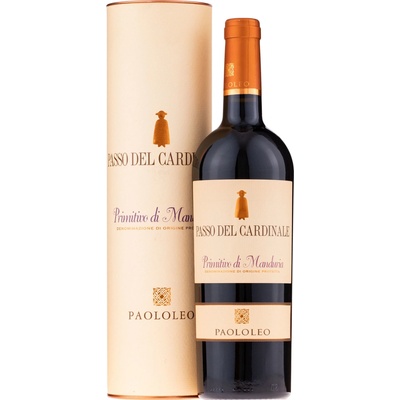 Paololeo Primitivo di Manduria D.O.P. Passo del Cardinale 14% 0,75 l (tuba)