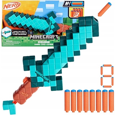 Hasbro Minecraft NERF Dart-Firing Diamond Sword