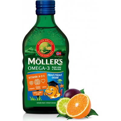Mollers Omega 3 Ovocná příchuť 250 ml