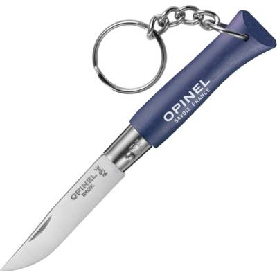 Opinel N°04KEYCHAIN 5 cm, tmavo modrá, hrabové drevo