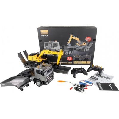 Amewi RC sada podvalníku a bagru 2v1 RTR 1:24