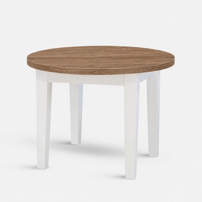 Stima Kulatý stůl FIT II. 110 cm dub kansas bílá – Hledejceny.cz