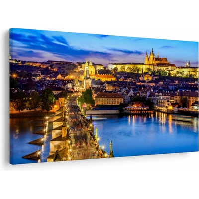 Obraz - Karlov most, Praha, Česká Republika, jednodielne 90x60 cm