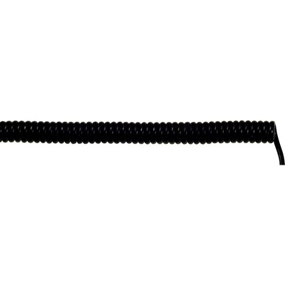 Lapp 73220218 špirálový kábel UNITRONIC® SPIRAL 400 mm / 1600 mm 5 x 0.14 mm² čierna 1 ks
