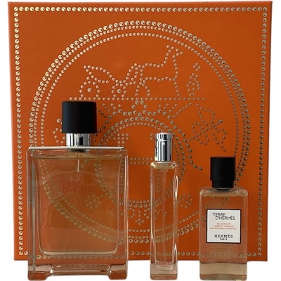 Hermès Terre d’Hermès HERMÈS Terre d’Hermès EDT 100 ml + HERMÈS Terre d’Hermès EDT 15 ml + HERMÈS Terre d’Hermès sprchový gel 40 ml – Hledejceny.cz