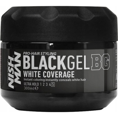 Gél na stmavnutie vlasov Nishman Black Gel 300 ml