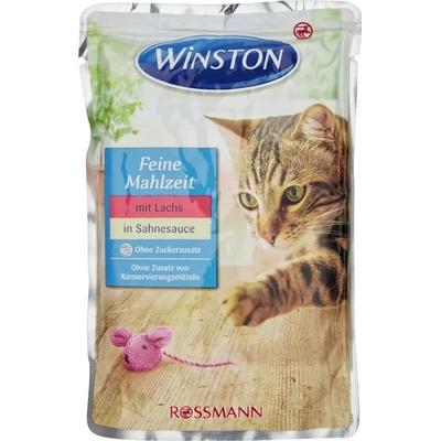 Winston Cat s lososem ve špenátové omáčce 100 g