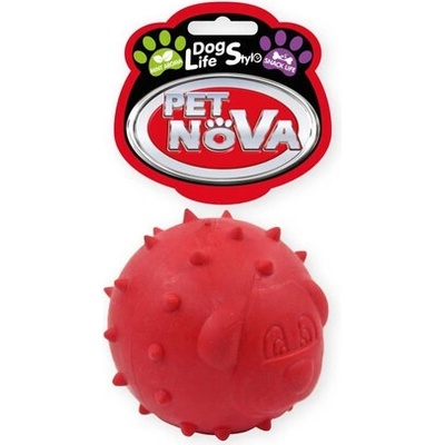 Pet Nova Dog Life Style Snack saw gumový míč 6,5 cm červený