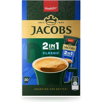 Jacobs 2v1 instantní káva 20 x 12,4 g