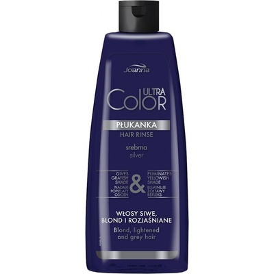 Joanna Ultra Color Silver Hair Rinse tónovací vlasová voda přeliv stříbrná 150 ml