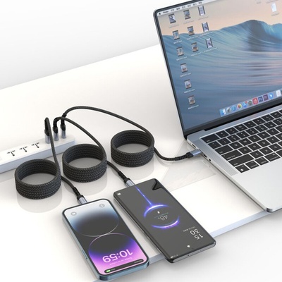 Swissten 71551010 magnetický, datový, USB-C / USB-C, 1m