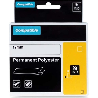 DYMO 622289, 12 mm x 5, 5 m, čierna tlač / priehľadný - kompatibilní