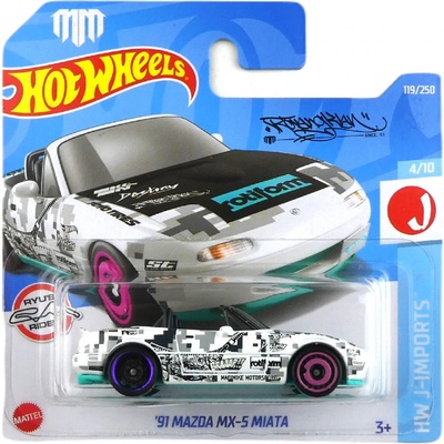 Mattel Hot Wheels 91 Mazda MX-5 Miata White