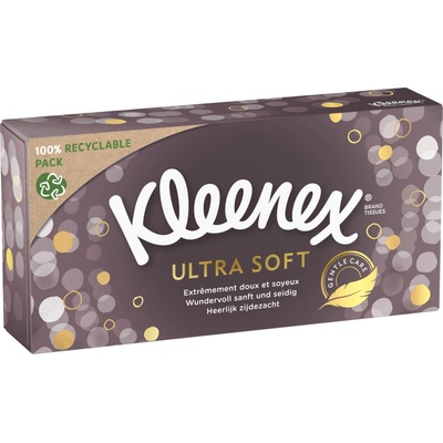 KLEENEX Papierové vreckovky 3-vrstvové Ultra Soft Box 64 ks