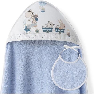 Interbaby froté ZVIERATKÁ + podbradník modrá