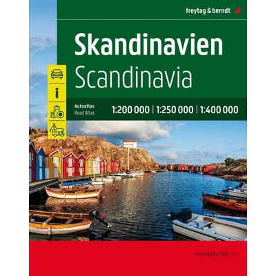 Skandinávie 1:200 000 - 1:400 000 / autoatlas