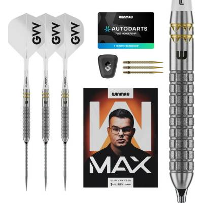 Šípky steel Winmau Gian Van Veen W MAX 22g 90% wolfrám