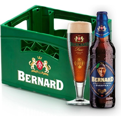 Bernard Free švestka 0° 0,5 l (sklo)