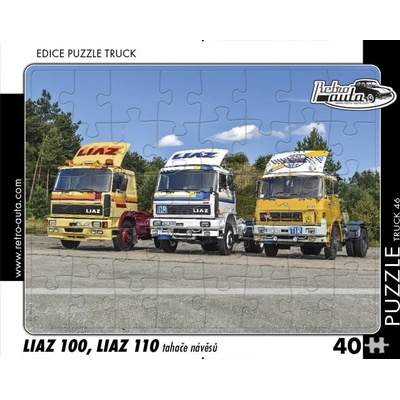 RETRO-AUTA TRUCK č 46 LIAZ 100 LIAZ 110 tahače návěsů 40 dílků