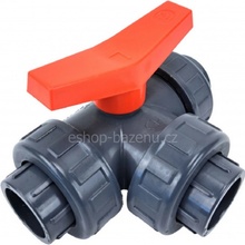 Vagnerpool PVC Kulový třícestný ventil 20 mm L
