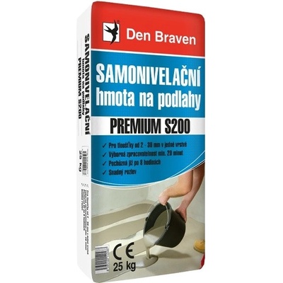 DEN BRAVEN Samonivelační hmota na podlahy PREMIUM S200 25 kg